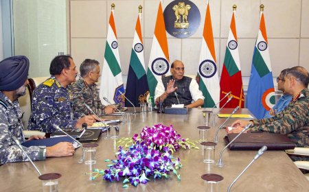 Operation Sindoor LIVE: Defence Minister Rajnath Singh Reviews Security Situation with Service Chiefs