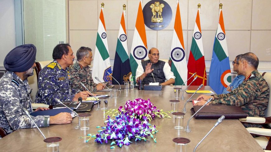 Operation Sindoor LIVE: Defence Minister Rajnath Singh Reviews Security Situation with Service Chiefs