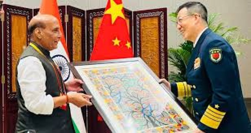 Rajnath Singh meets Chinese counterpart Don Jun, gifts him Madhubani painting from Bihar